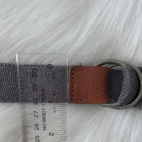 Club Monaco Leather/ Metalic Knit Belt - Picture 4 of 6